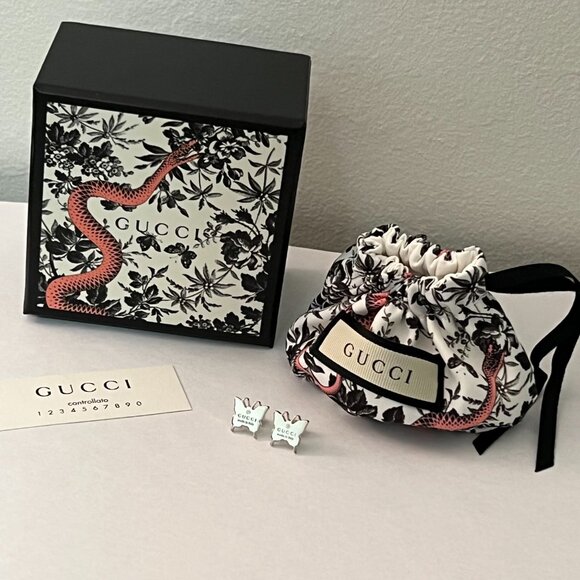 Make an Offer! Authentic Gucci Butterfly Earrings - Picture 2 of 4
